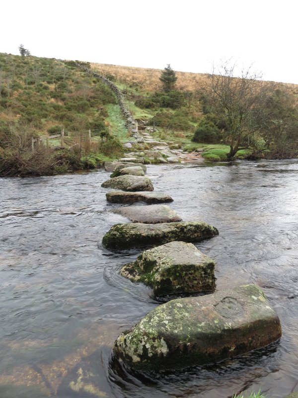 East Dart stepping stones