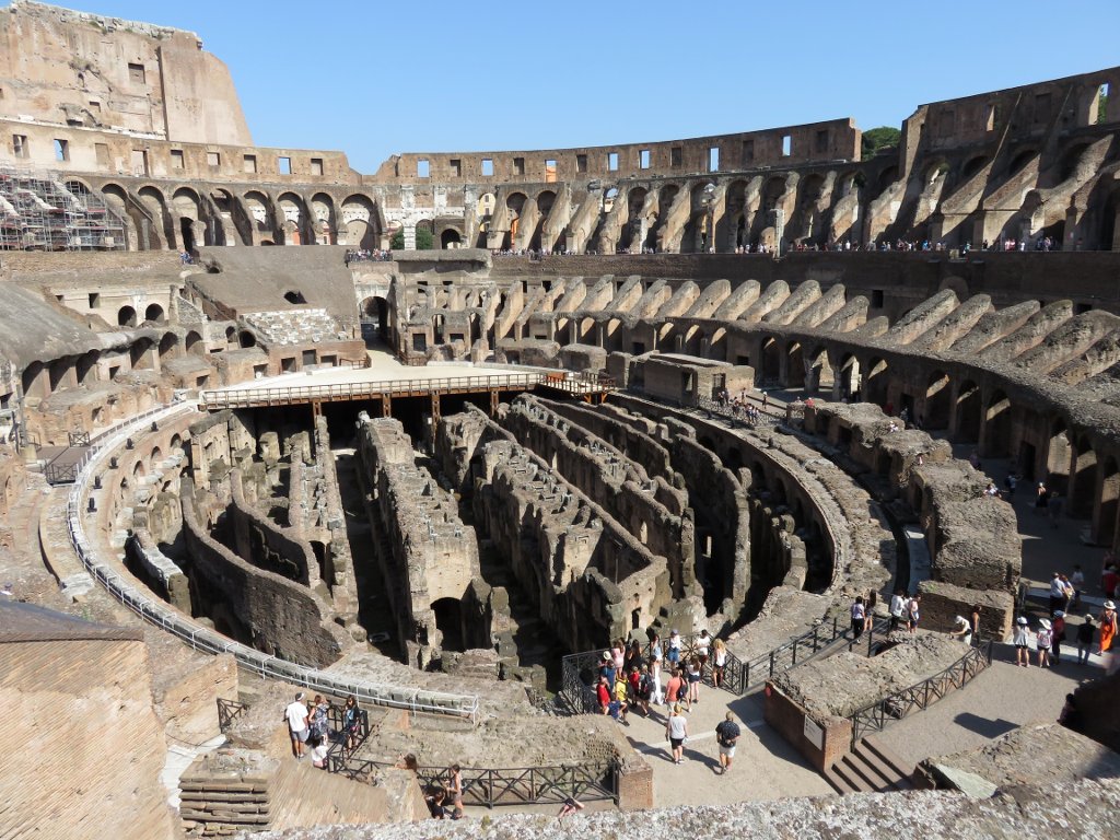 inside the Colosseum