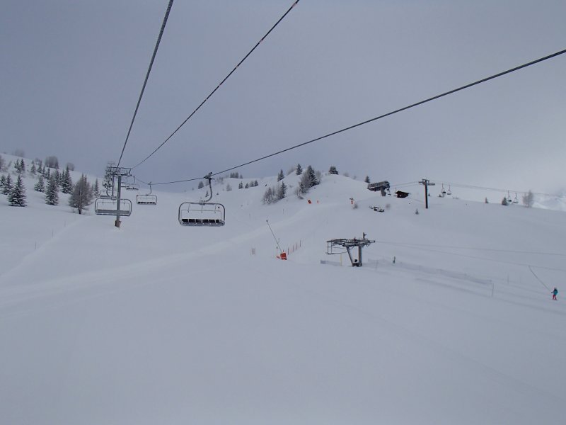 view from the chairlift