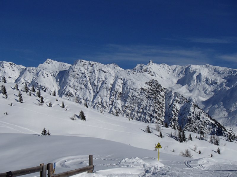snowy alpine scenery