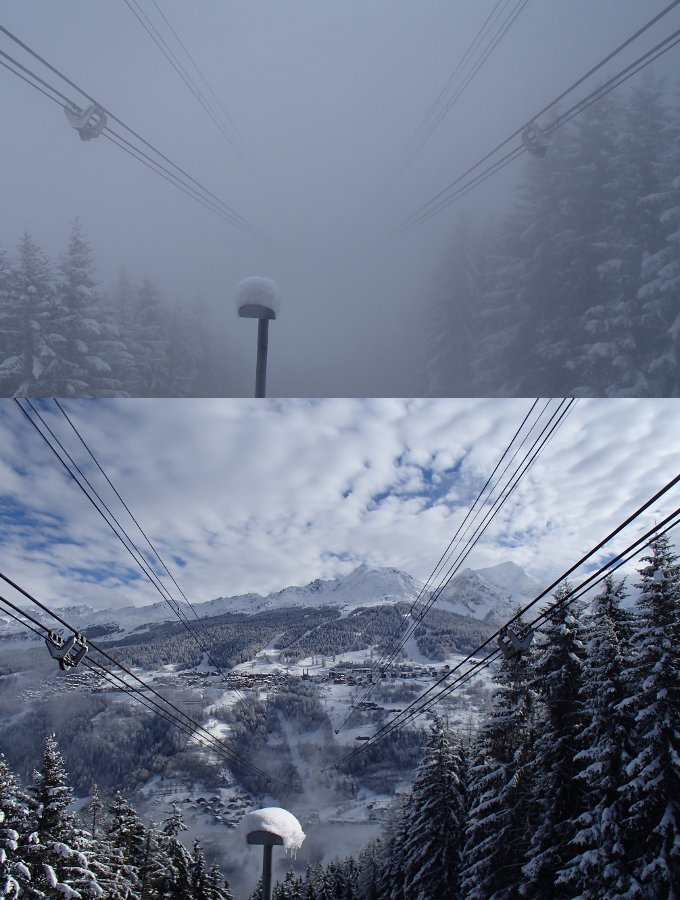 different weather conditions at the Vanoise Express