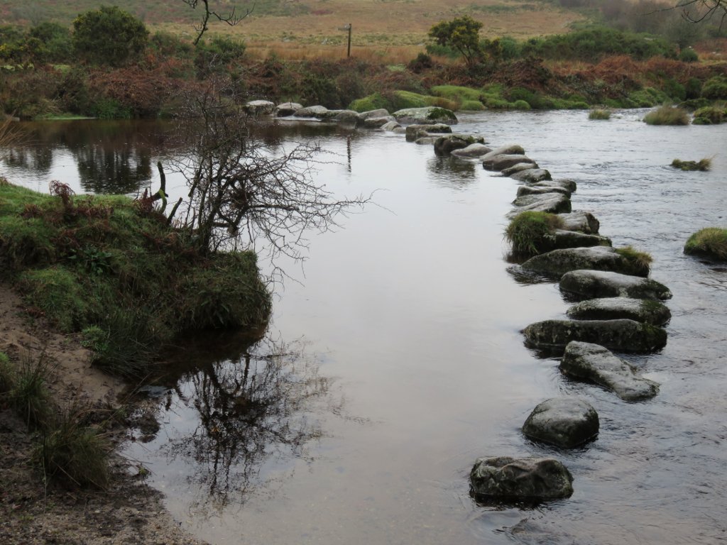 stepping stones on the West Dart