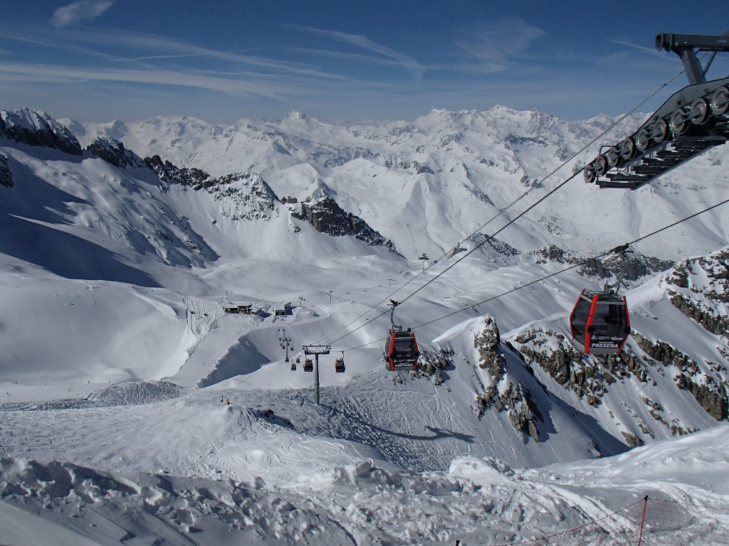 view from the Presena glacier