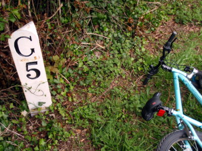 5 mile milepost, plus bike