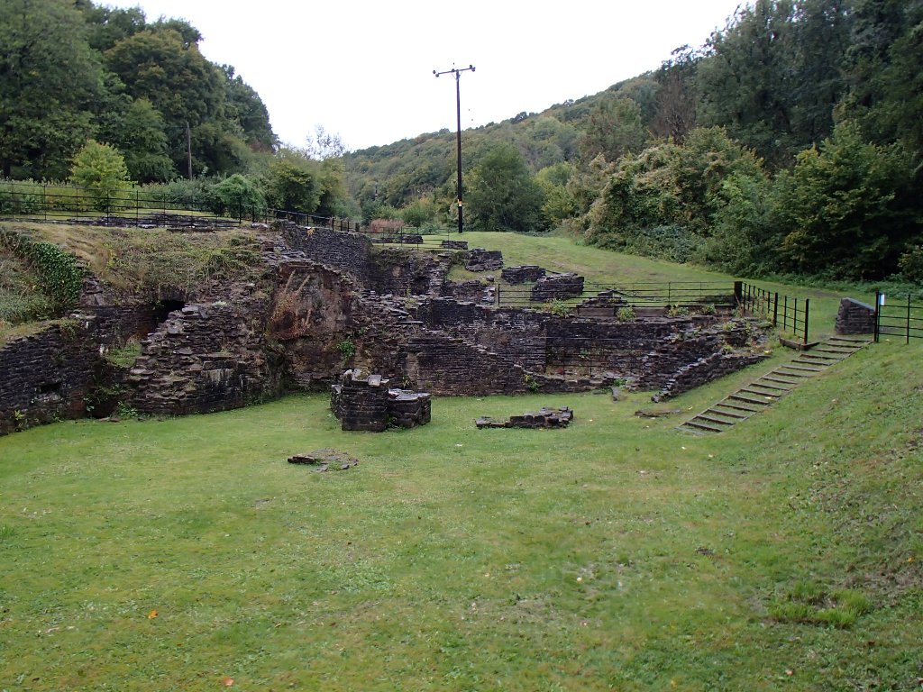 remains of old furnace buildings