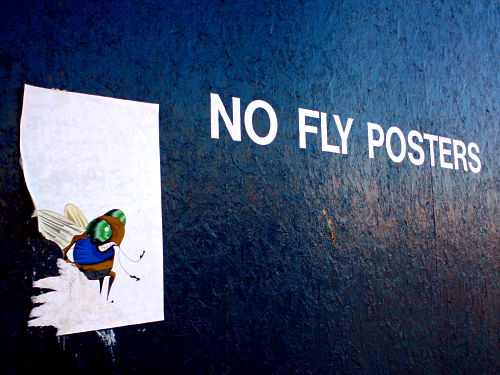 no fly posters